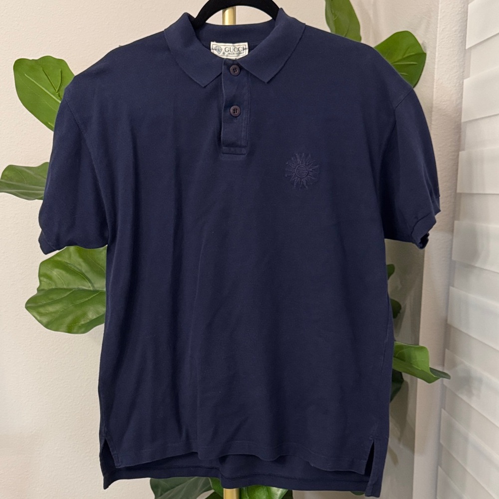 Gucci Dark Blue Polo Shirt